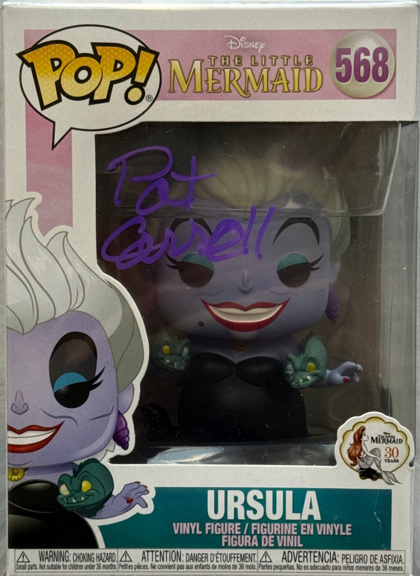 Pat Carroll "The Little Mermaid" signed Funko POP