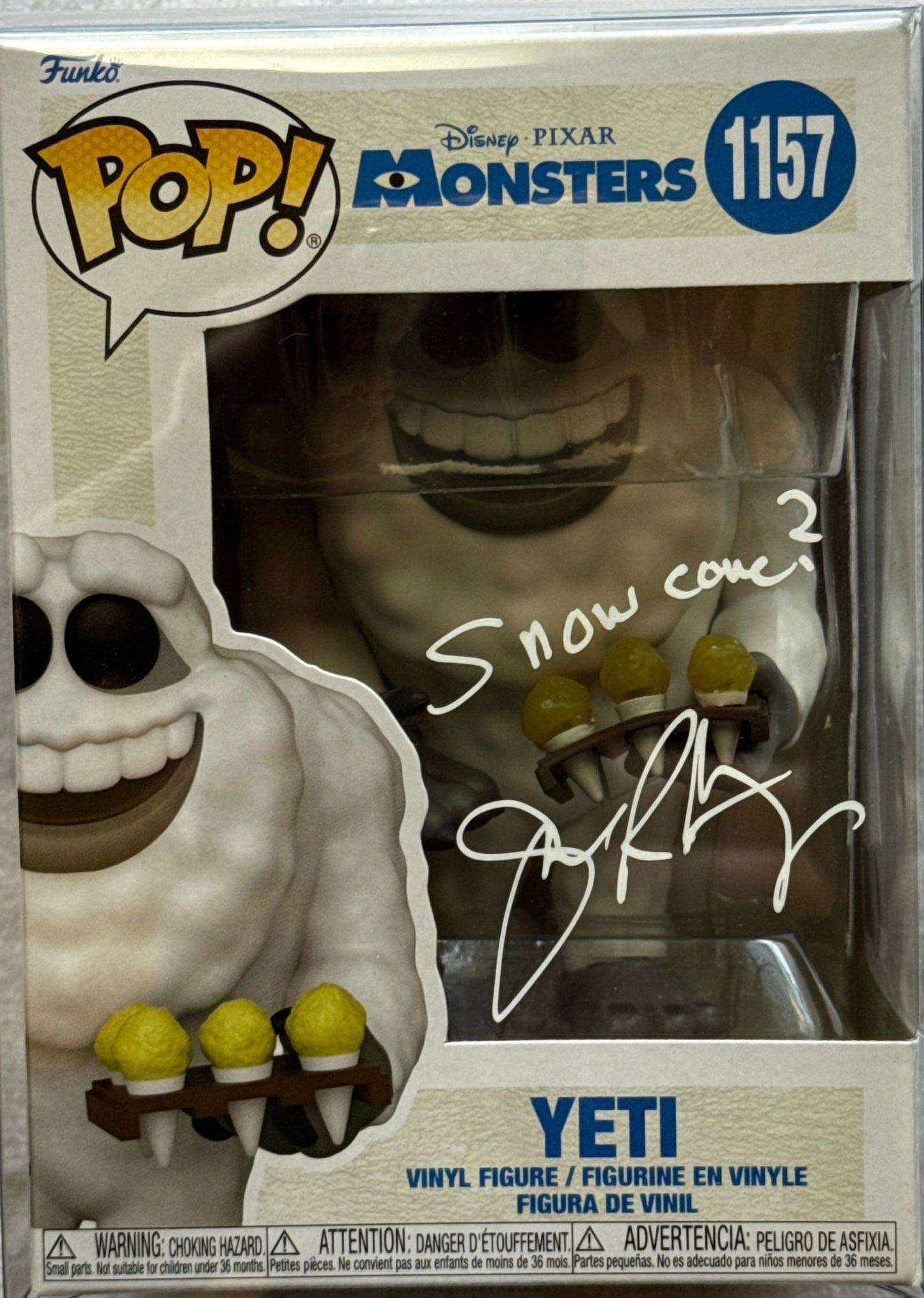 John Ratzenberger "Monsters INC" signed Funko POP
