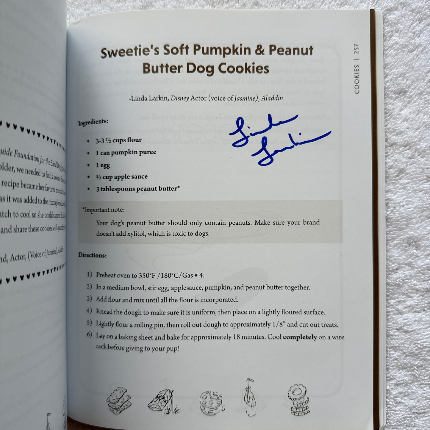 Disney Cookbook signed by the author & 12 celebrities - for charity!