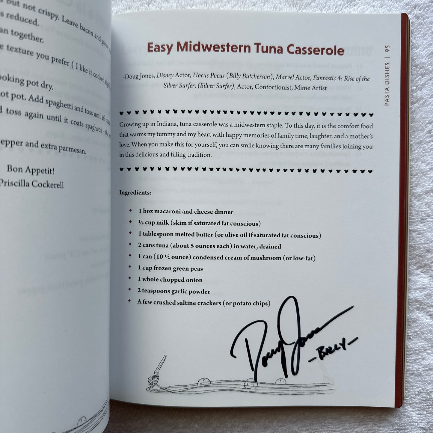 Disney Cookbook signed by the author & 12 celebrities - for charity!