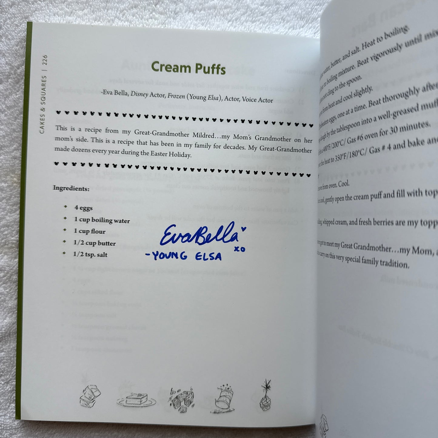 Disney Cookbook signed by the author & 12 celebrities - for charity!