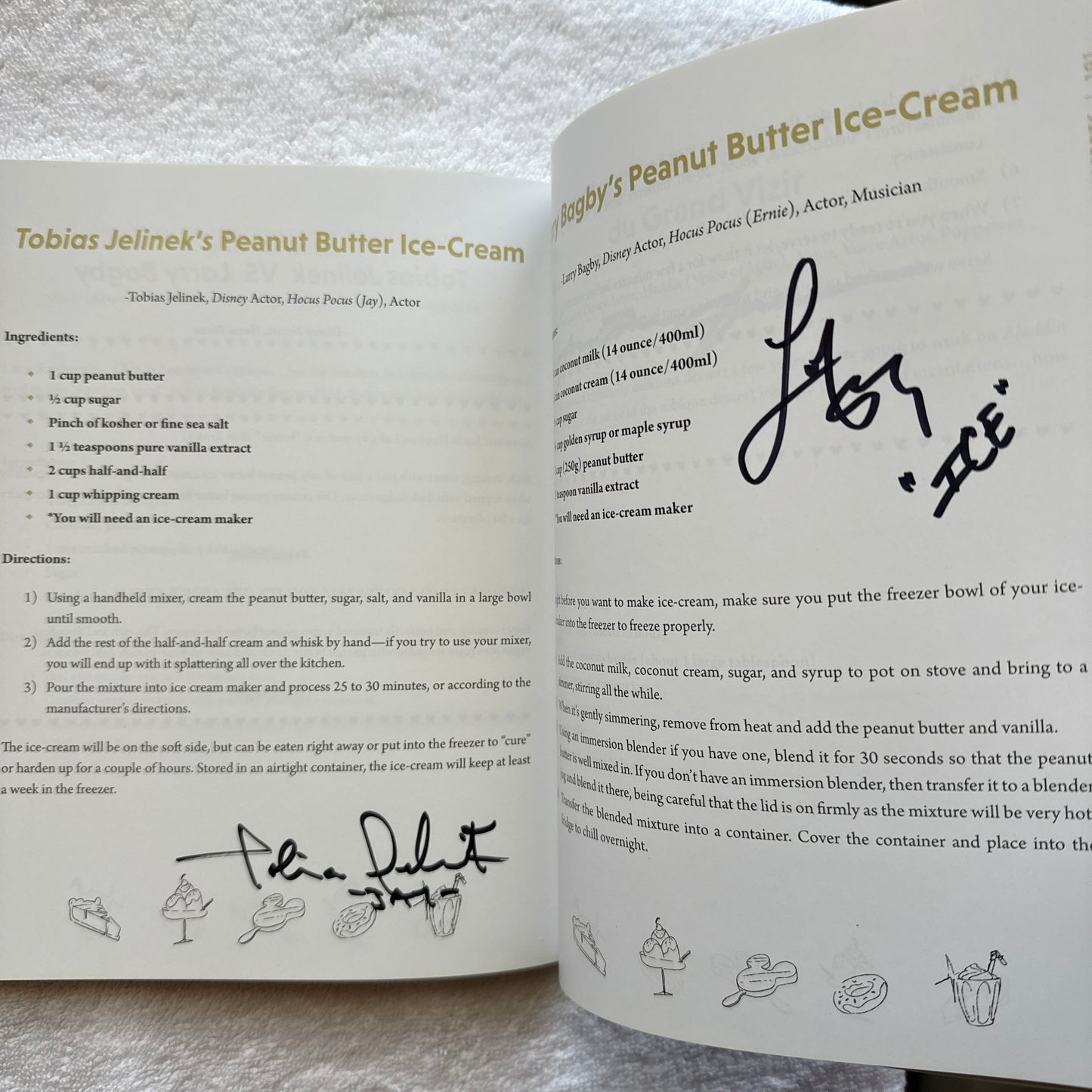 Disney Cookbook signed by the author & 12 celebrities - for charity!