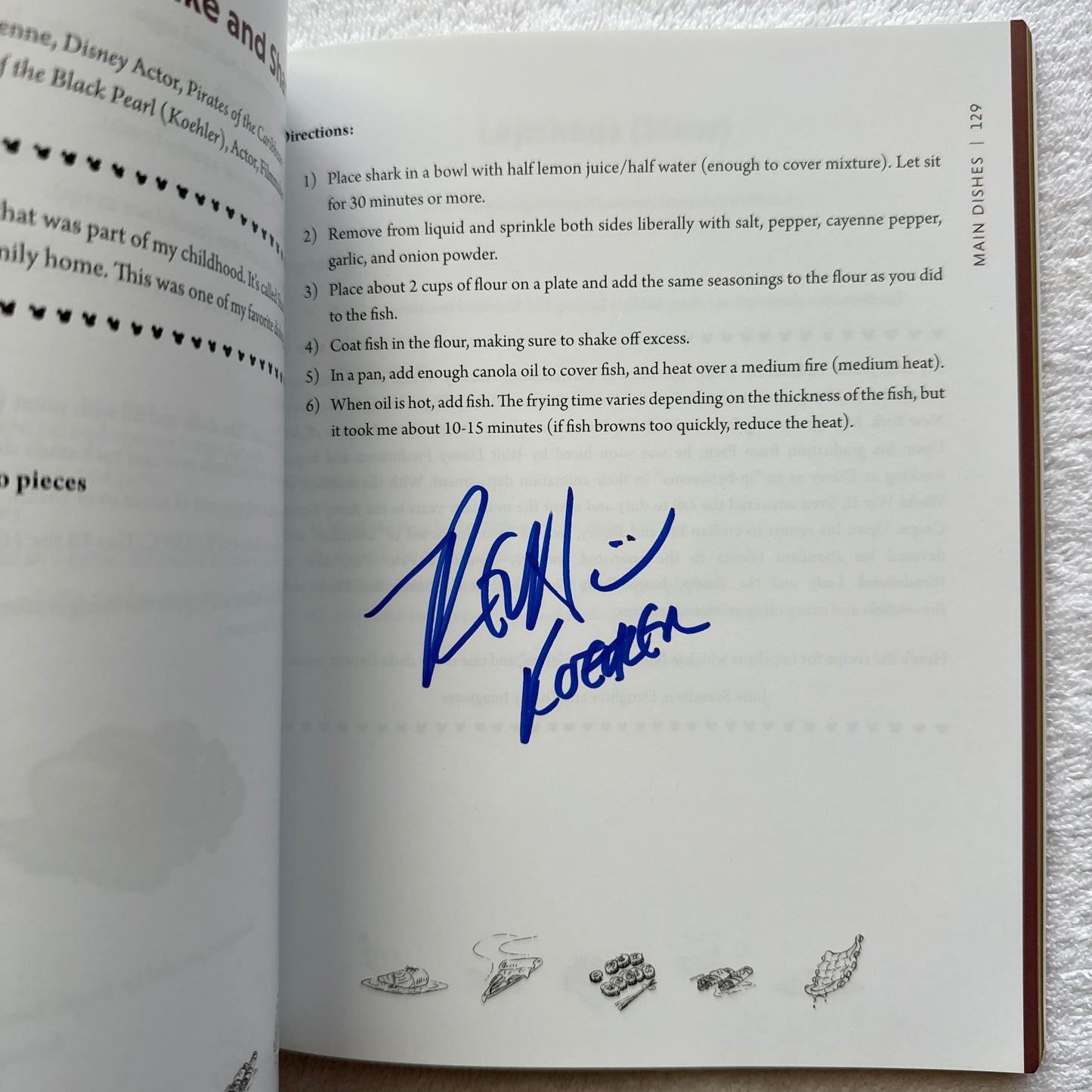 Disney Cookbook signed by the author & 12 celebrities - for charity!