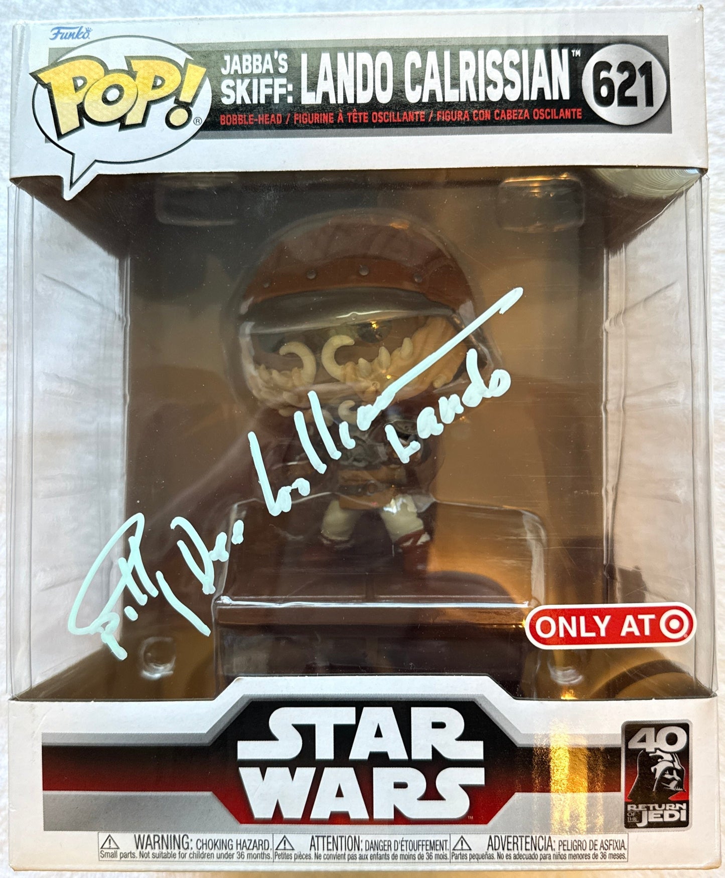 Billy Dee Williams "Star Wars Return of the Jedi" signed Funko POP