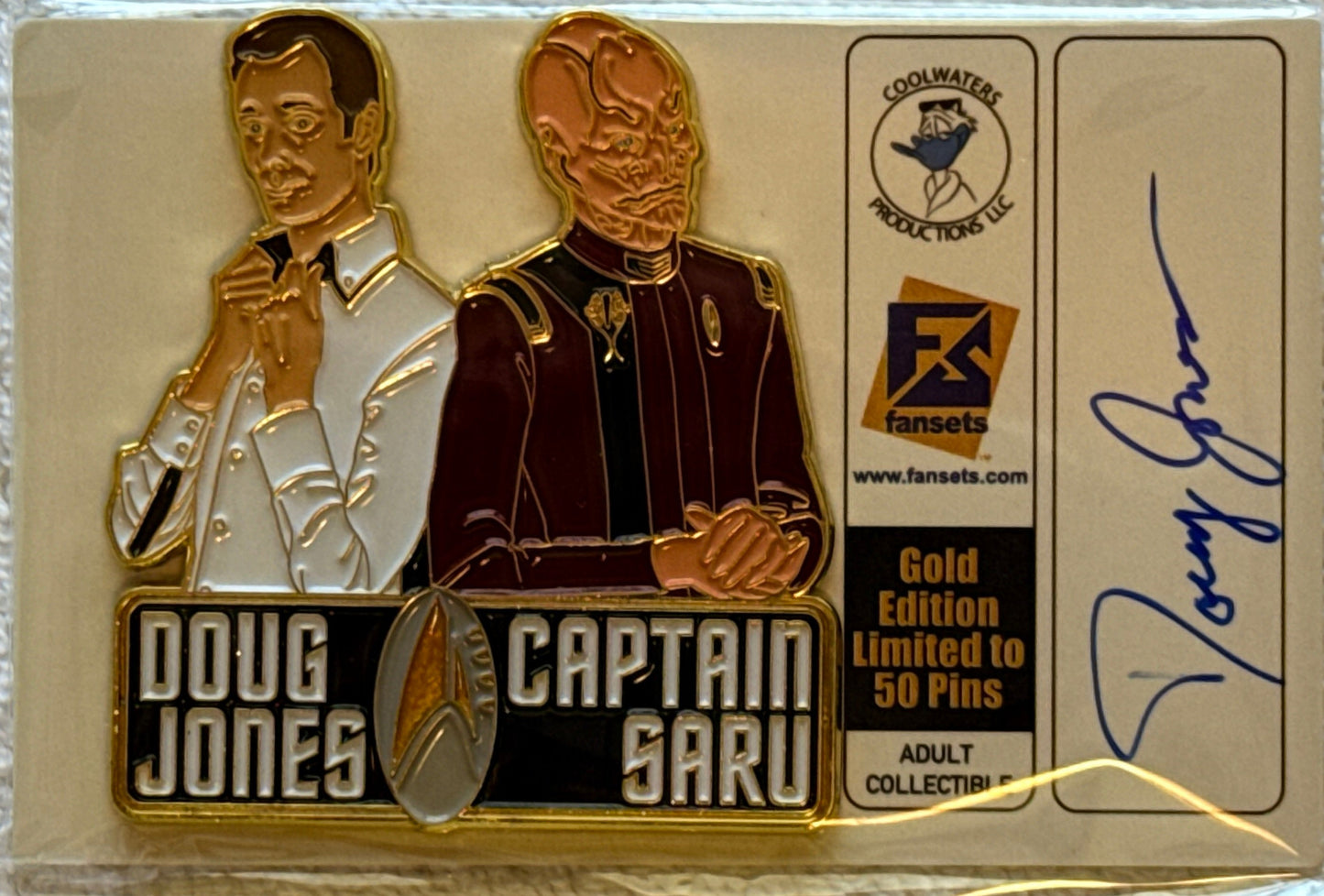 Doug Jones "Star Trek Discovery" signed pin from Fan Sets
