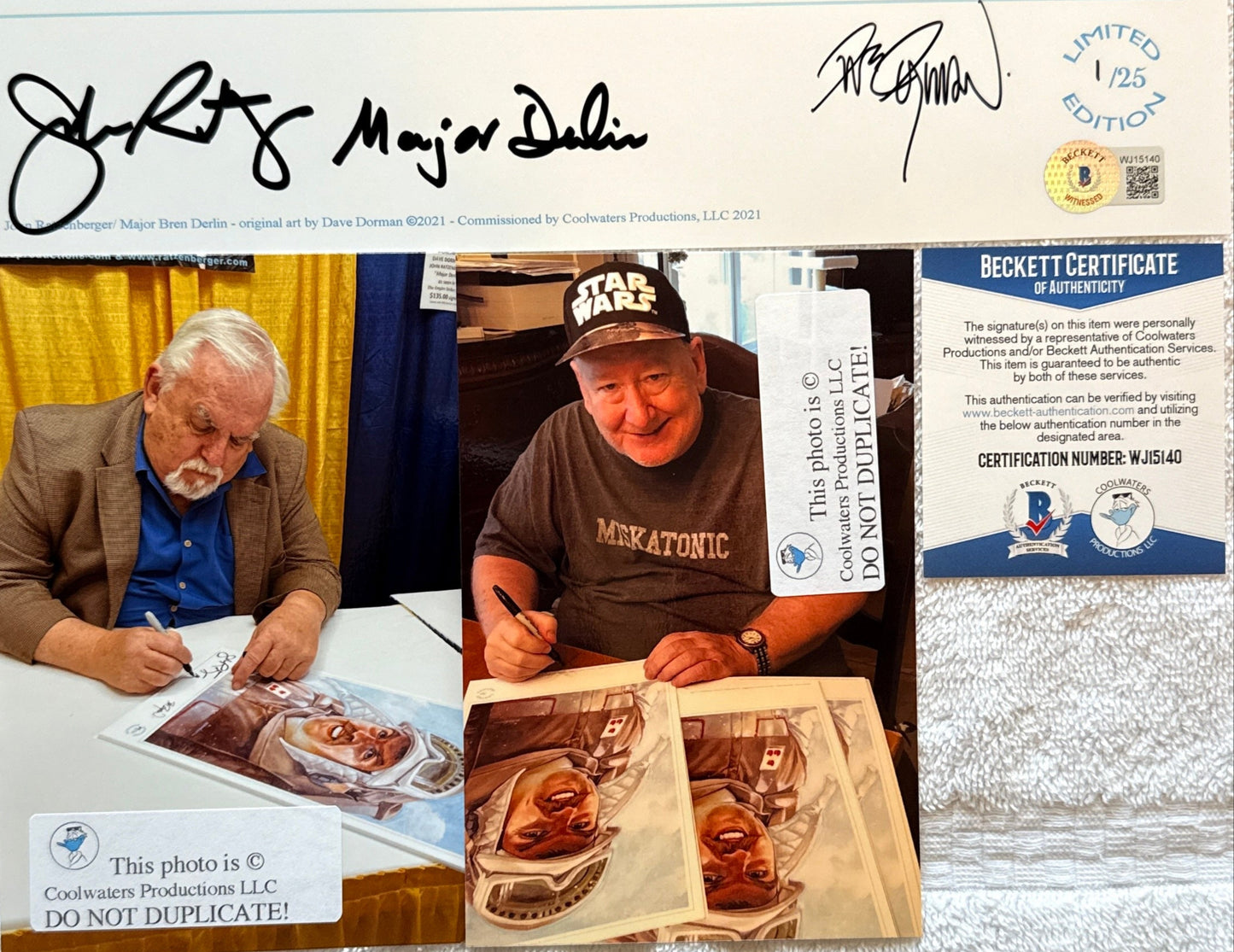 John Ratzenberger & Dave Dorman "Star Wars The Empire Strikes Back" signed 11x17 limited edition art giclee