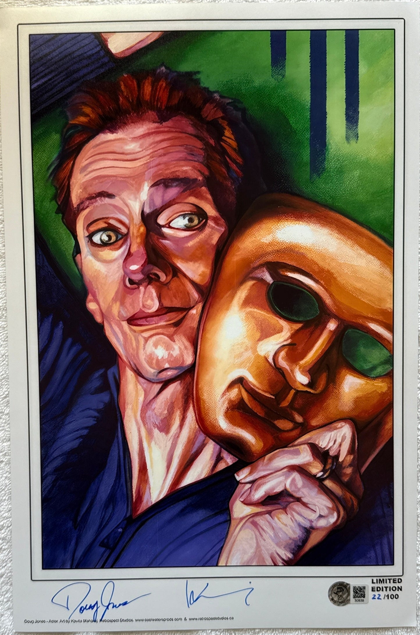 Doug Jones & Kavita Maharaj "Actor - Doug Jones" dual signed limited edition art