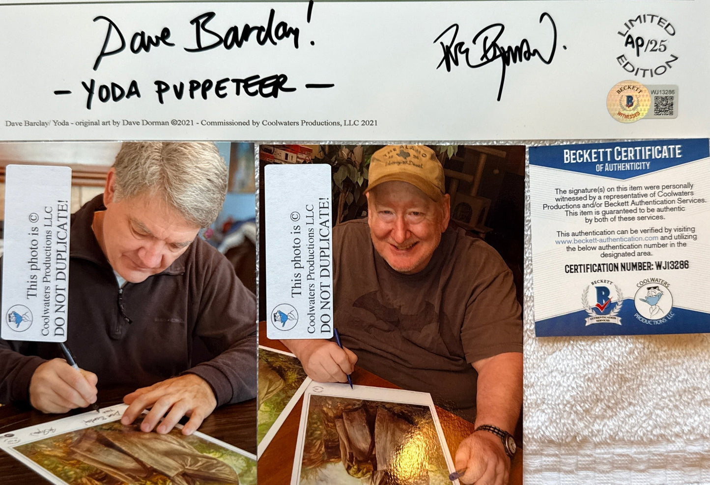 Dave Barclay & Dave Dorman "Star Wars The Empire Strikes Back" signed 11x17 limited edition art giclee - ARTIST PROOF