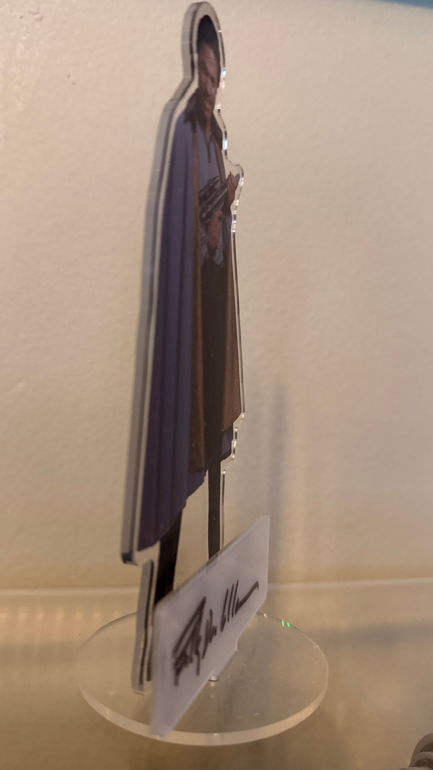 Billy Dee Williams "Star Wars The Empire Strikes Back" signed table-top acrylic display