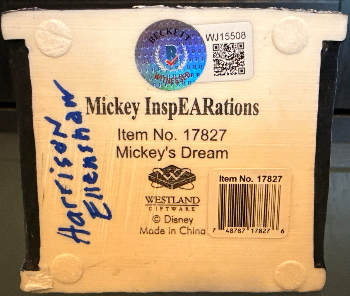 Harrison Ellenshaw "Disney Impressions InspEARations" signed Mickey Mouse Figure