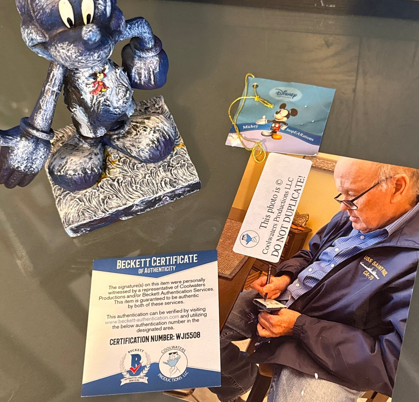 Harrison Ellenshaw "Disney Impressions InspEARations" signed Mickey Mouse Figure