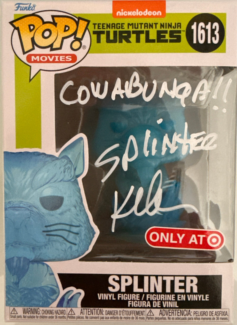 Kevin Clash "Teenage Mutant Ninja Turtles" signed TARGET Exclusive Funko POP #1613