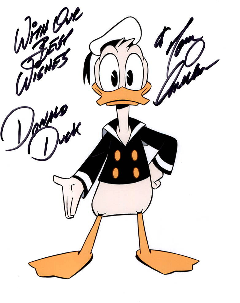 Tony Anselmo "Disney's Donald Duck - Duck Tales" signed 8x10 photo