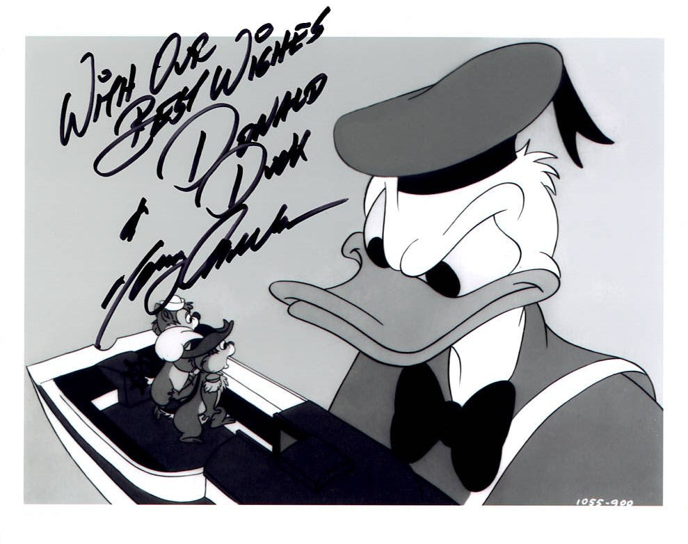Tony Anselmo "Disney's Donald Duck" signed 8x10 photo