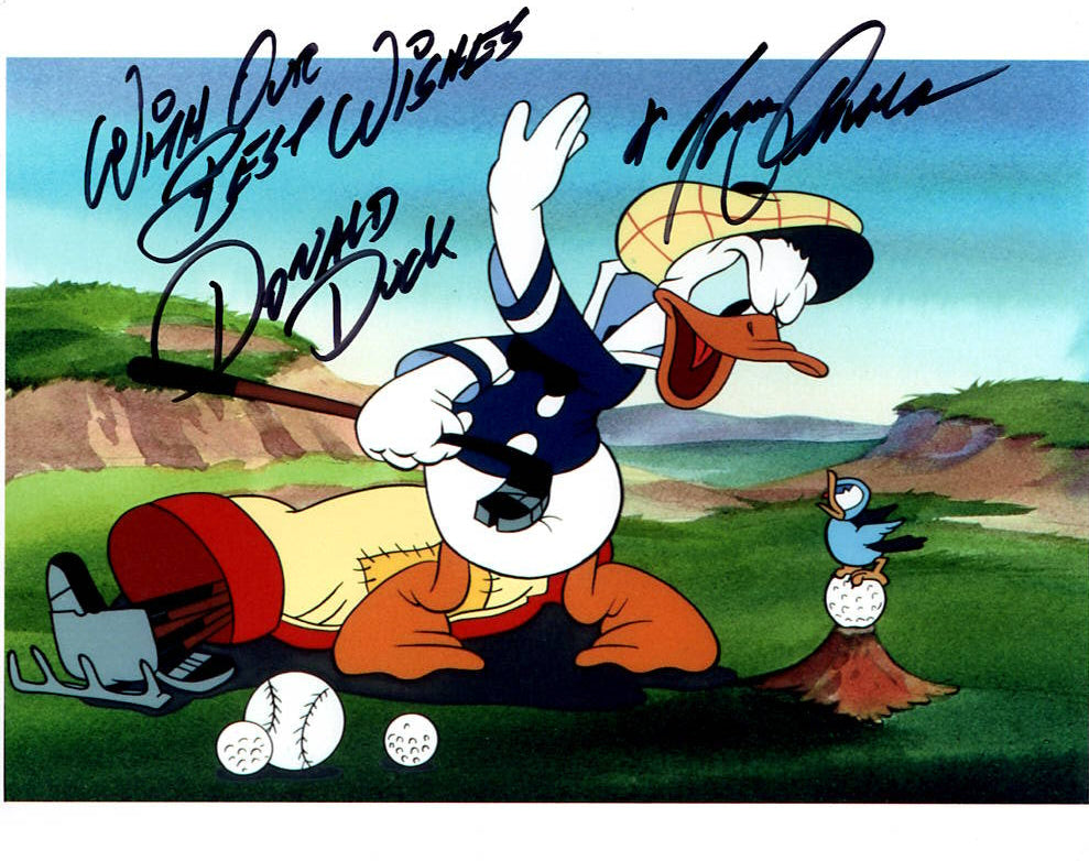 Tony Anselmo "Disney's Donald Duck" signed 8x10 photo