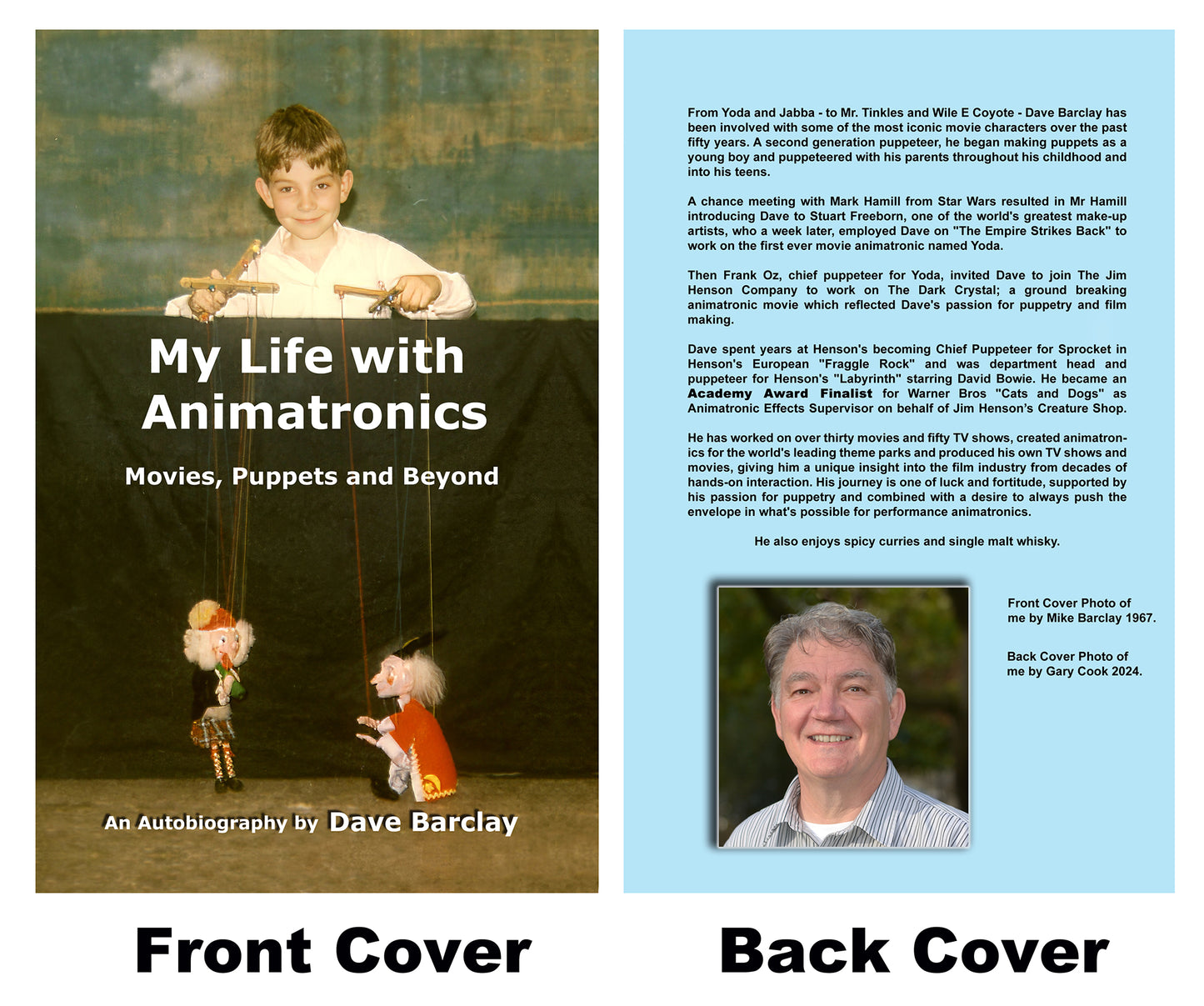 Dave Barclay "MY LIFE WITH ANIMATRONICS" autobiography signed book