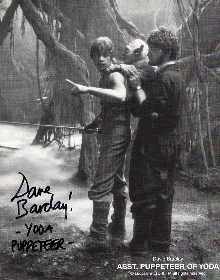 Dave Barclay "Star Wars The Empire Strikes Back" signed 8x10 photo