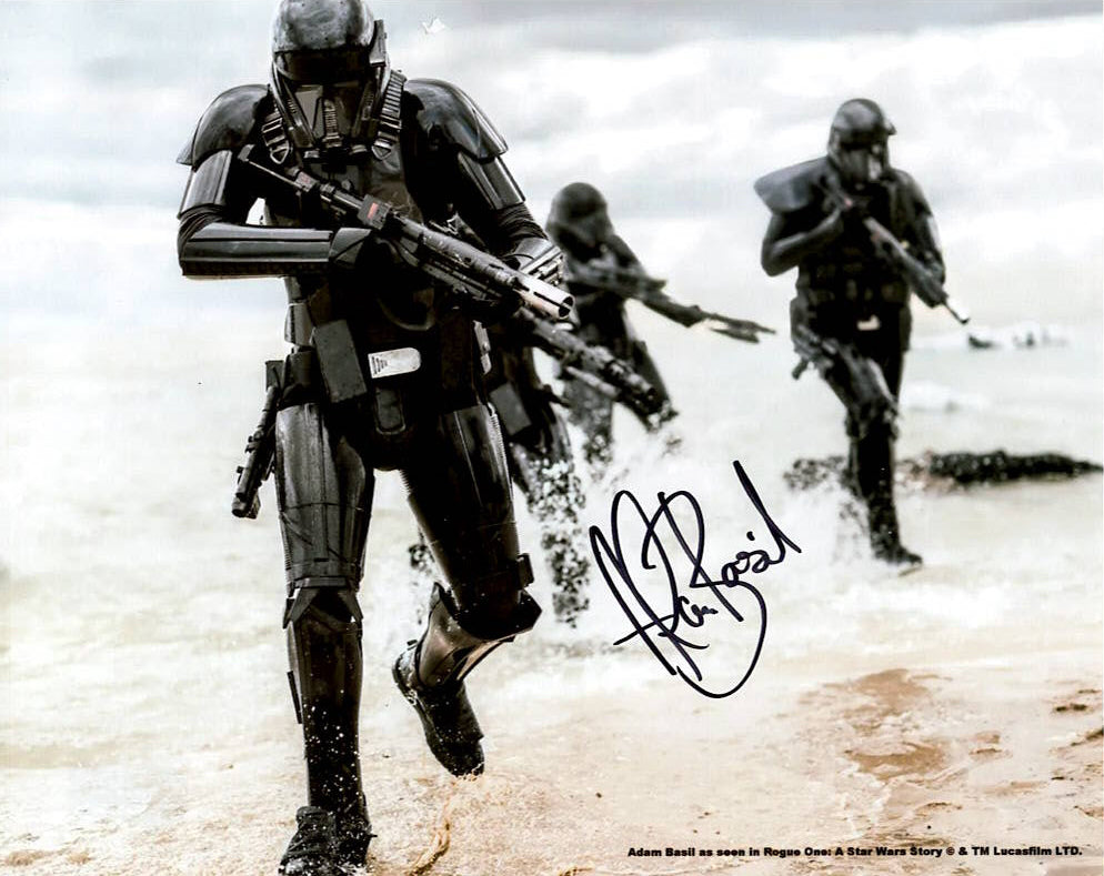 Adam Basil "Rogue One A Star Wars Story" signed 8x10 photo