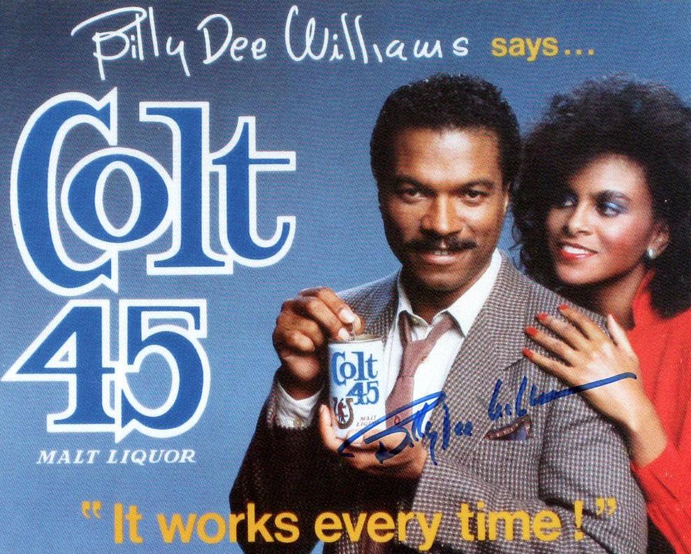 Billy Dee Williams "COLT 45 Malt Liquor" signed 8x10 photo