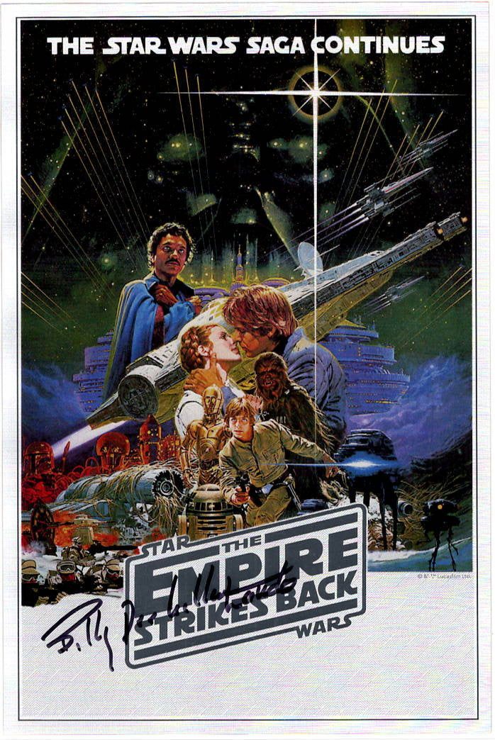 Billy Dee Williams "Star Wars The Empire Strikes Back" signed fine pure silver collectible from New Zealand