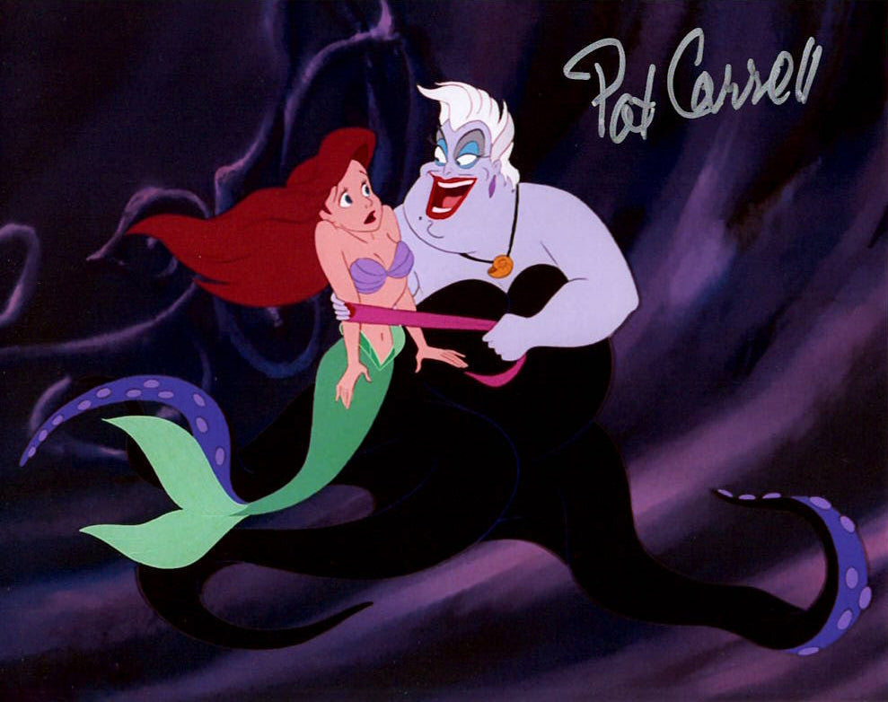 Pat Carroll "The Little Mermaid" signed 8x10 photo