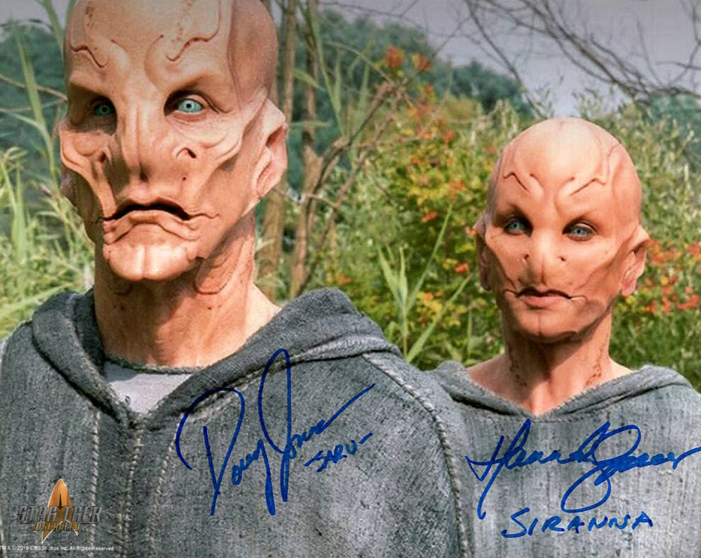 Doug Jones & Hannah Spear "Star Trek Discovery" dual signed 8x10 photo