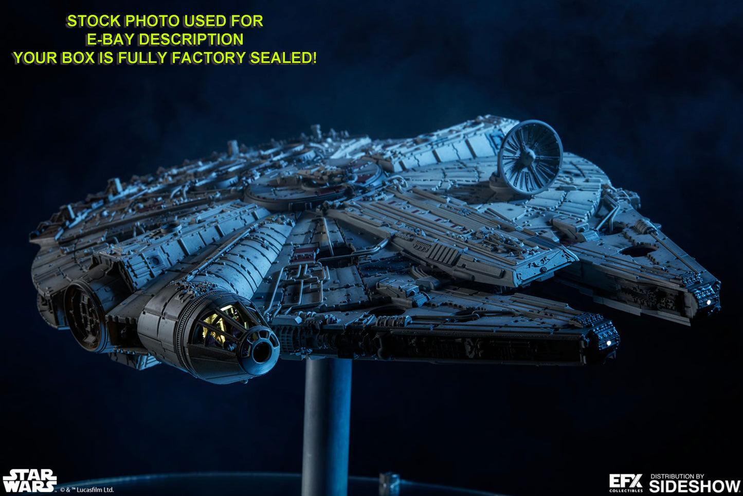 Harrison Ford & Billy Dee Williams Millennium Falcon "Star Wars The Empire Strikes Back" signed limited edition prop replica from EFX Collectibles