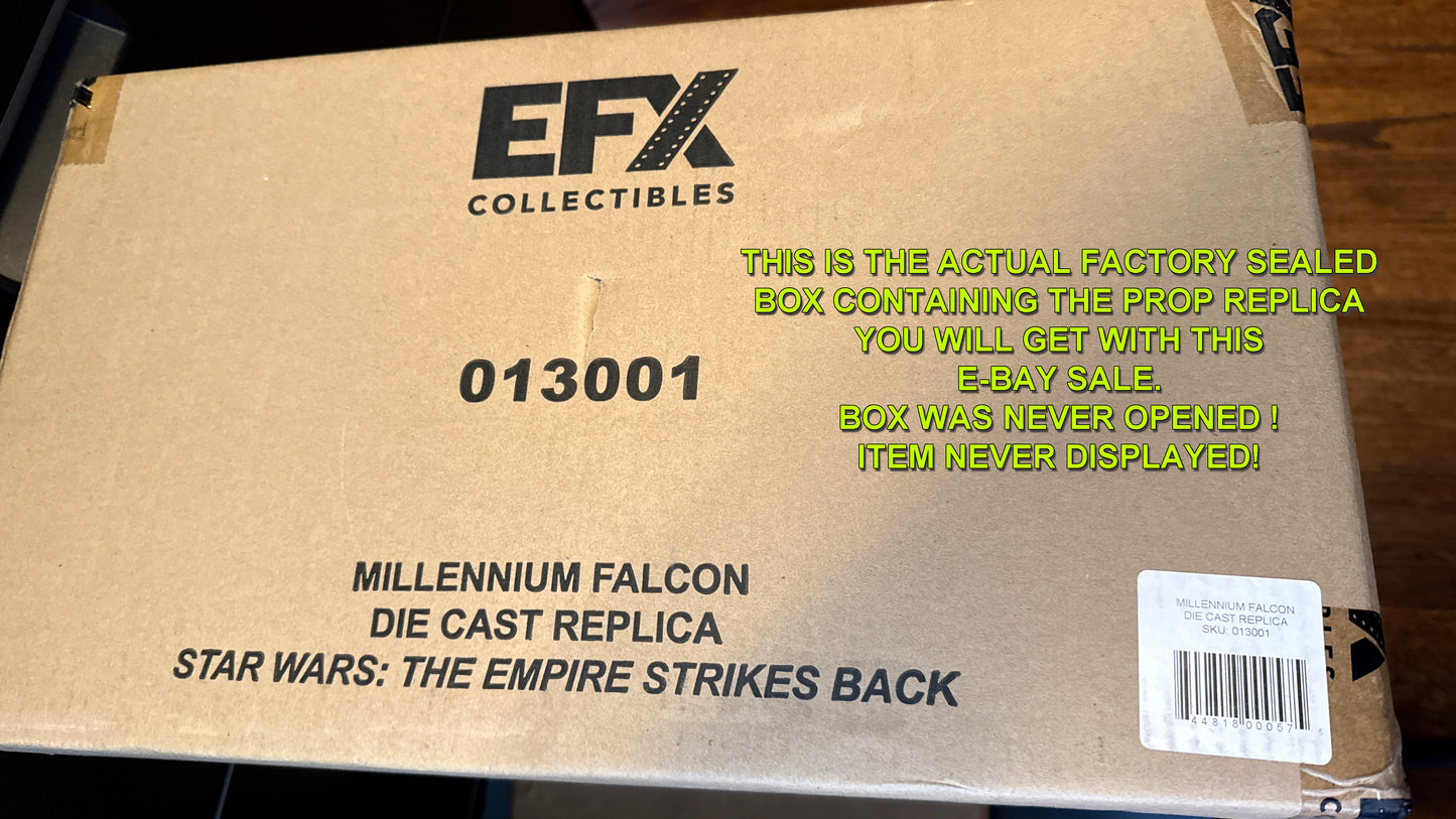 Harrison Ford & Billy Dee Williams Millennium Falcon "Star Wars The Empire Strikes Back" signed limited edition prop replica from EFX Collectibles
