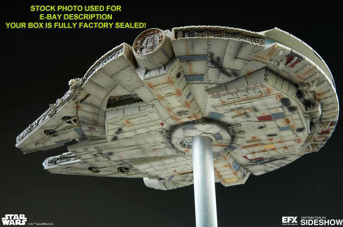Harrison Ford & Billy Dee Williams Millennium Falcon "Star Wars The Empire Strikes Back" signed limited edition prop replica from EFX Collectibles