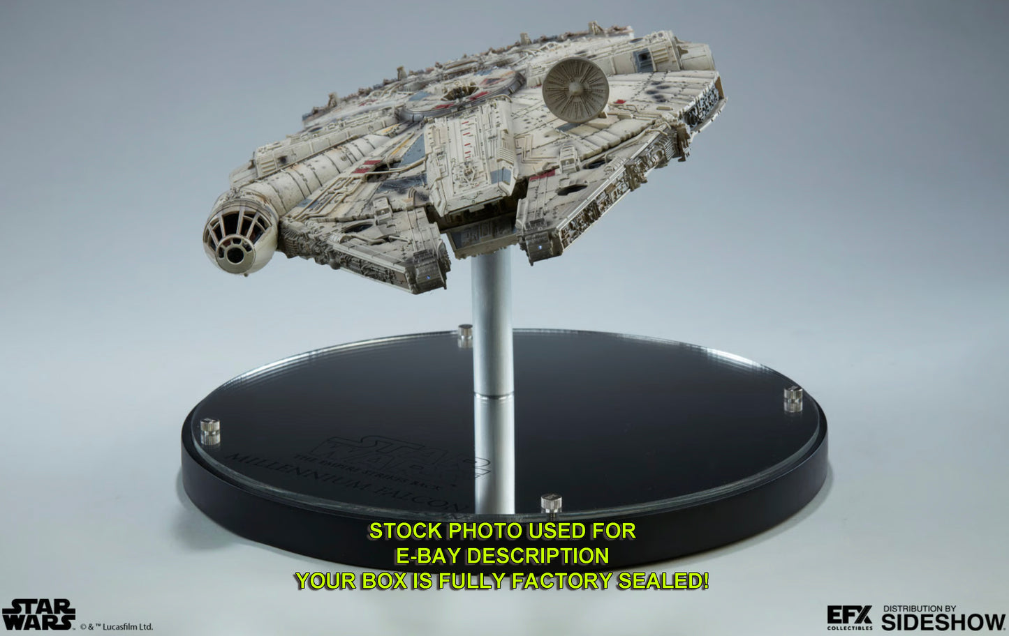 Harrison Ford & Billy Dee Williams Millennium Falcon "Star Wars The Empire Strikes Back" signed limited edition prop replica from EFX Collectibles