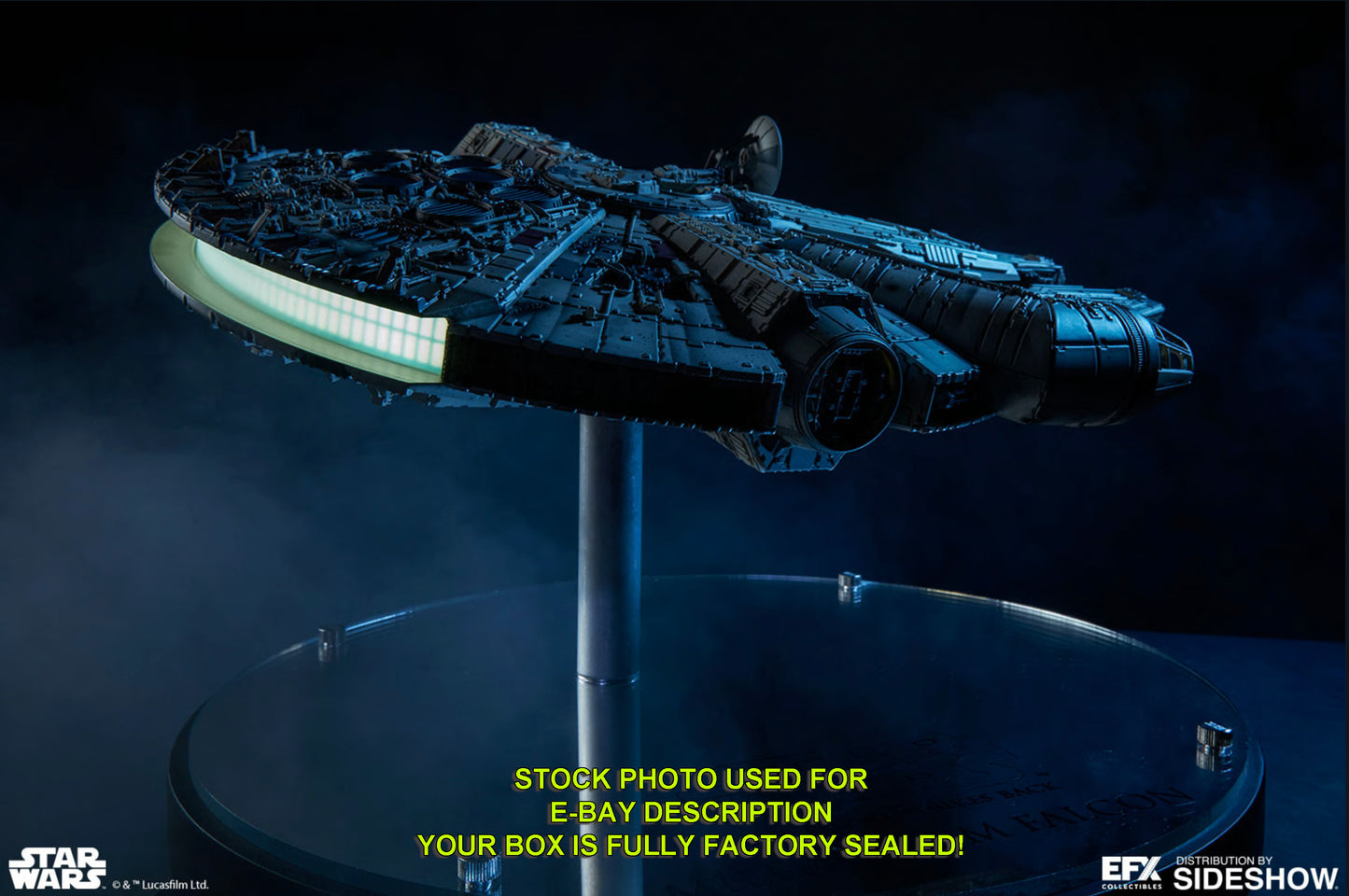 Harrison Ford & Billy Dee Williams Millennium Falcon "Star Wars The Empire Strikes Back" signed limited edition prop replica from EFX Collectibles