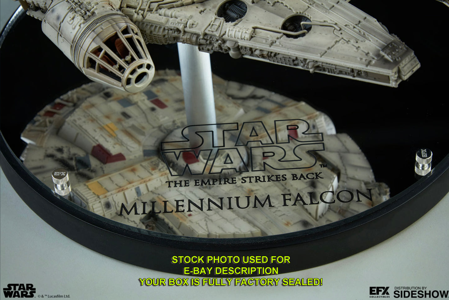 Harrison Ford & Billy Dee Williams Millennium Falcon "Star Wars The Empire Strikes Back" signed limited edition prop replica from EFX Collectibles