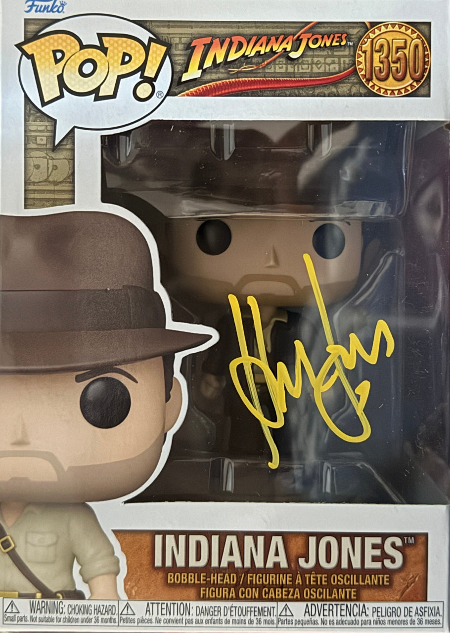 Harrison Ford "Indiana Jones" signed FUNKO POP #1350