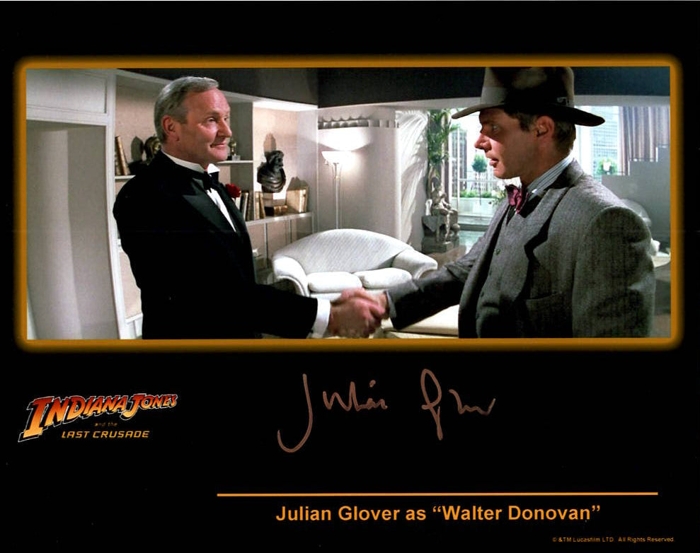 Julian Glover "Indiana Jones and the Last Crusade" signed 8x10 photo