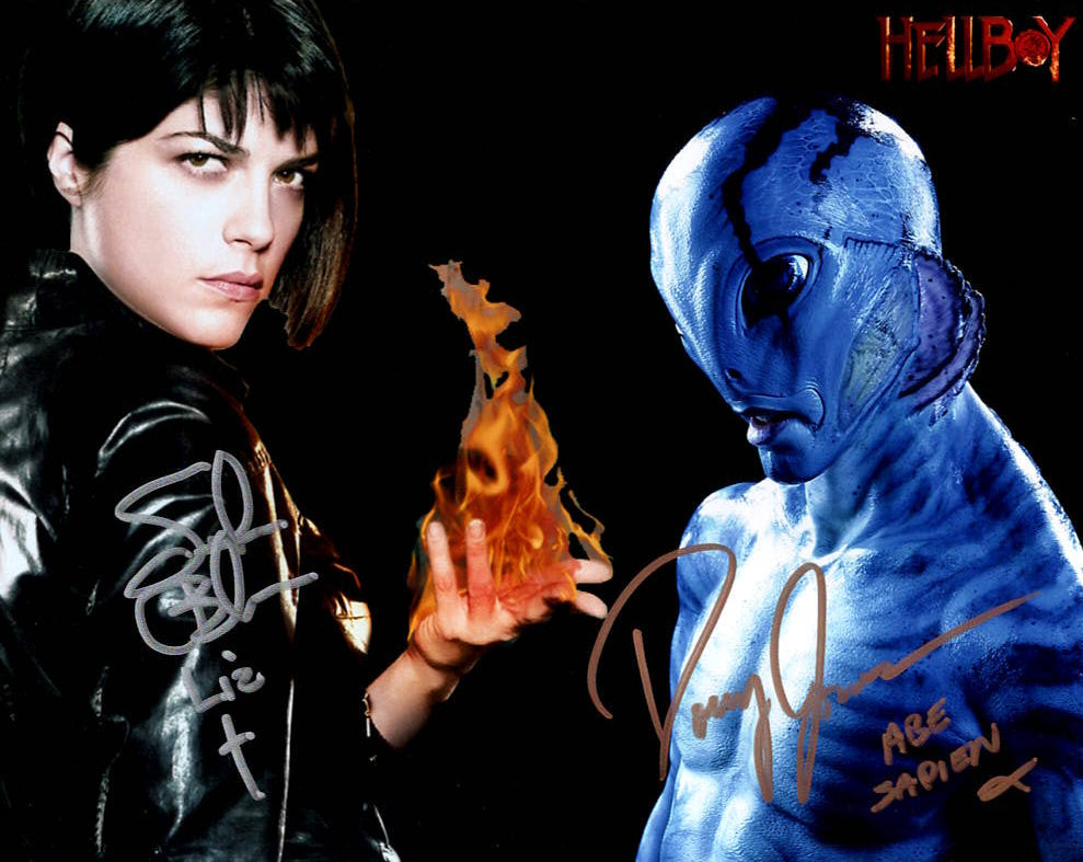 Doug Jones & Selma Blair "HELLBOY" dual signed 8x10 photo