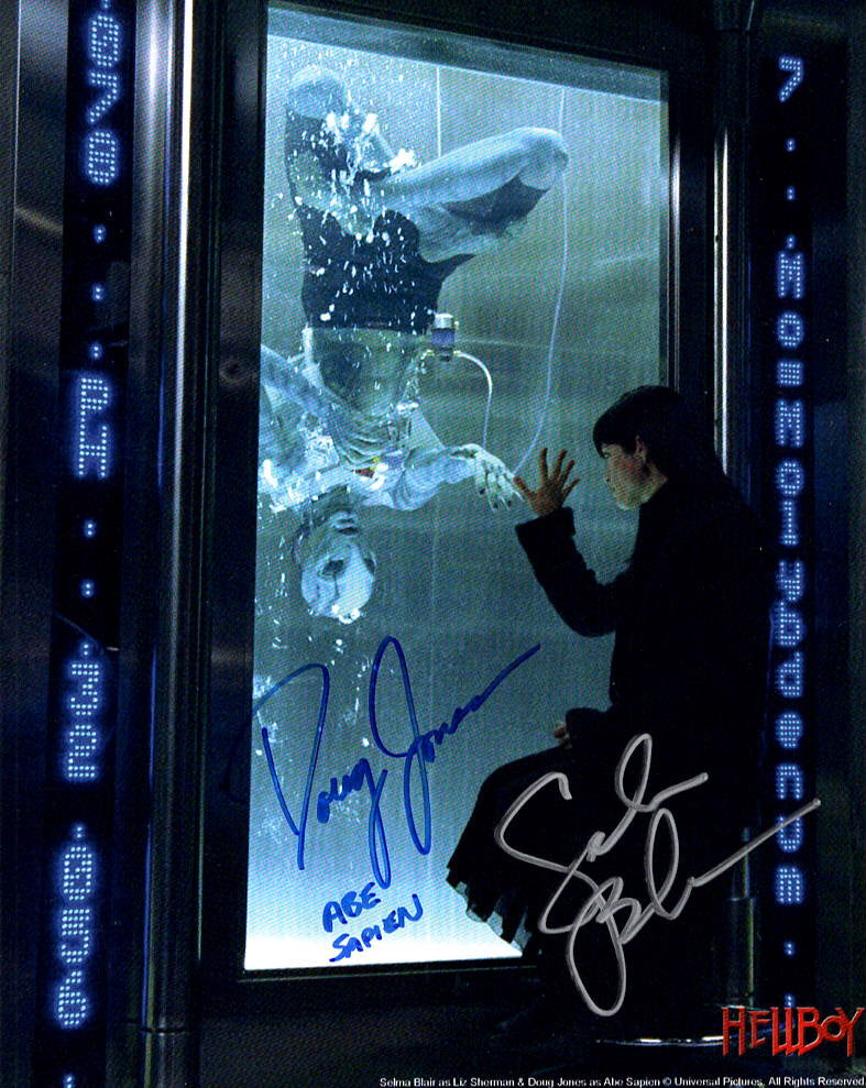 Doug Jones & Selma Blair "HELLBOY" dual signed 8x10 photo
