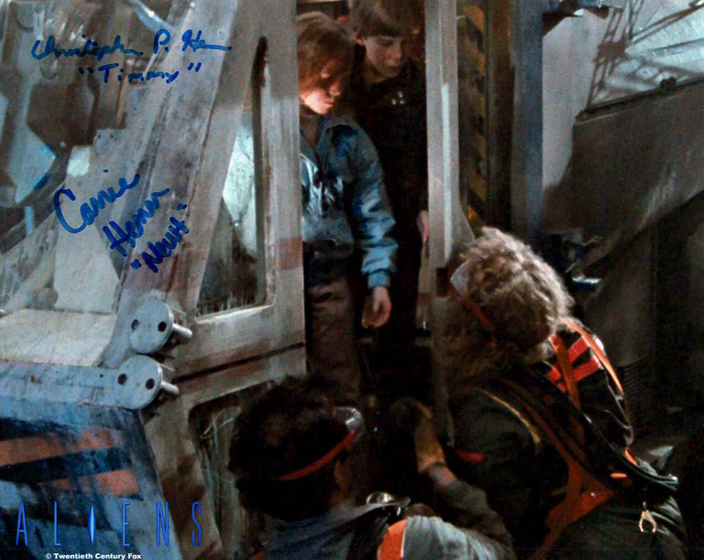 Carrie Henn & Christopher Henn "ALIENS" dual signed 8x10 photo