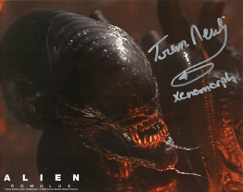 Trevor Newlin "ALIEN Romulus" signed 8x10 photo
