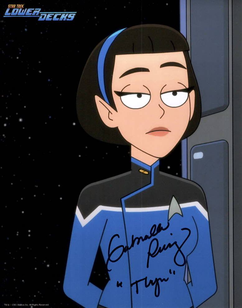 Gabrielle Ruiz "Star Trek Lower Decks" signed 8x10 photo