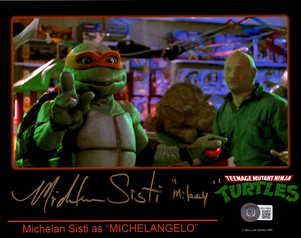 Michelan Sisti "Teenage Mutant Ninja Turtles" signed 8x10 photo
