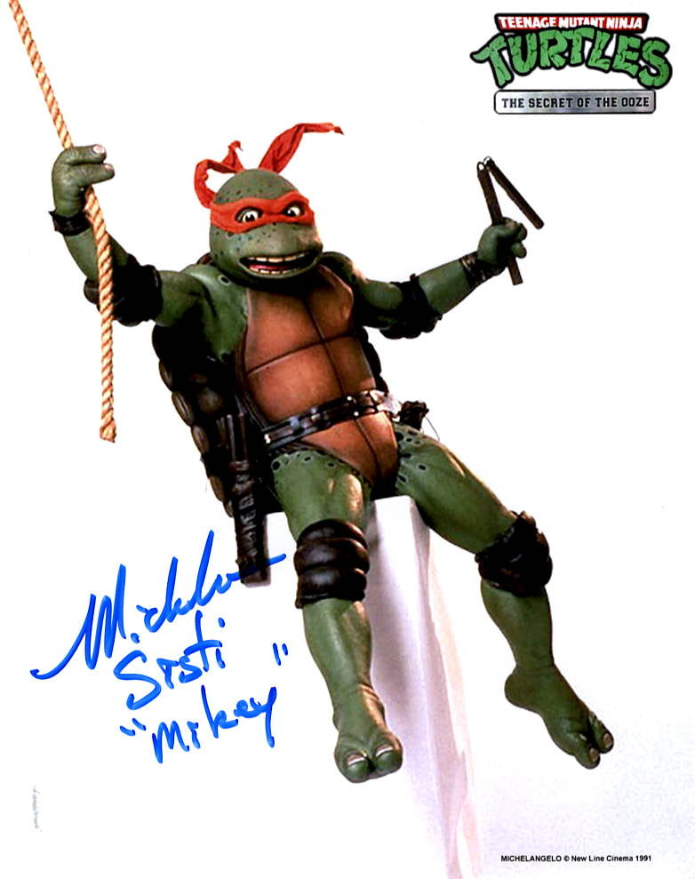 Michelan Sisti "Teenage Mutant Ninja Turtles" signed 8x10 photo