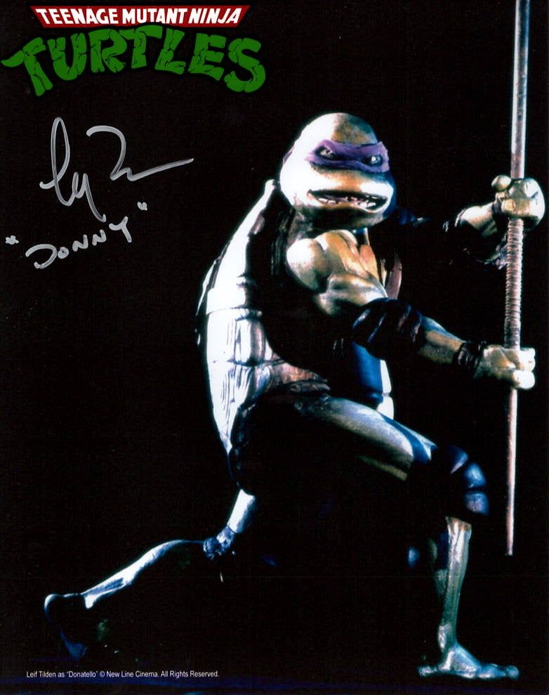 Leif Tilden "Teenage Mutant Ninja Turtles" signed 8x10 photo