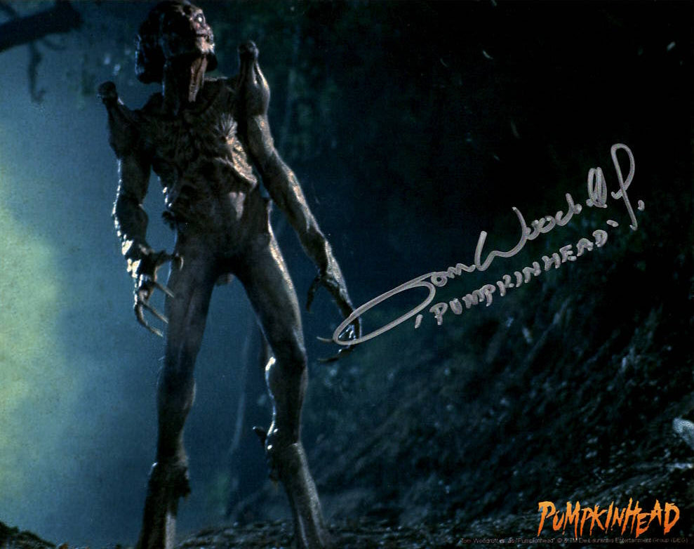 Tom Woodruff Jr. "Pumpkinhead" signed 8x10 photo