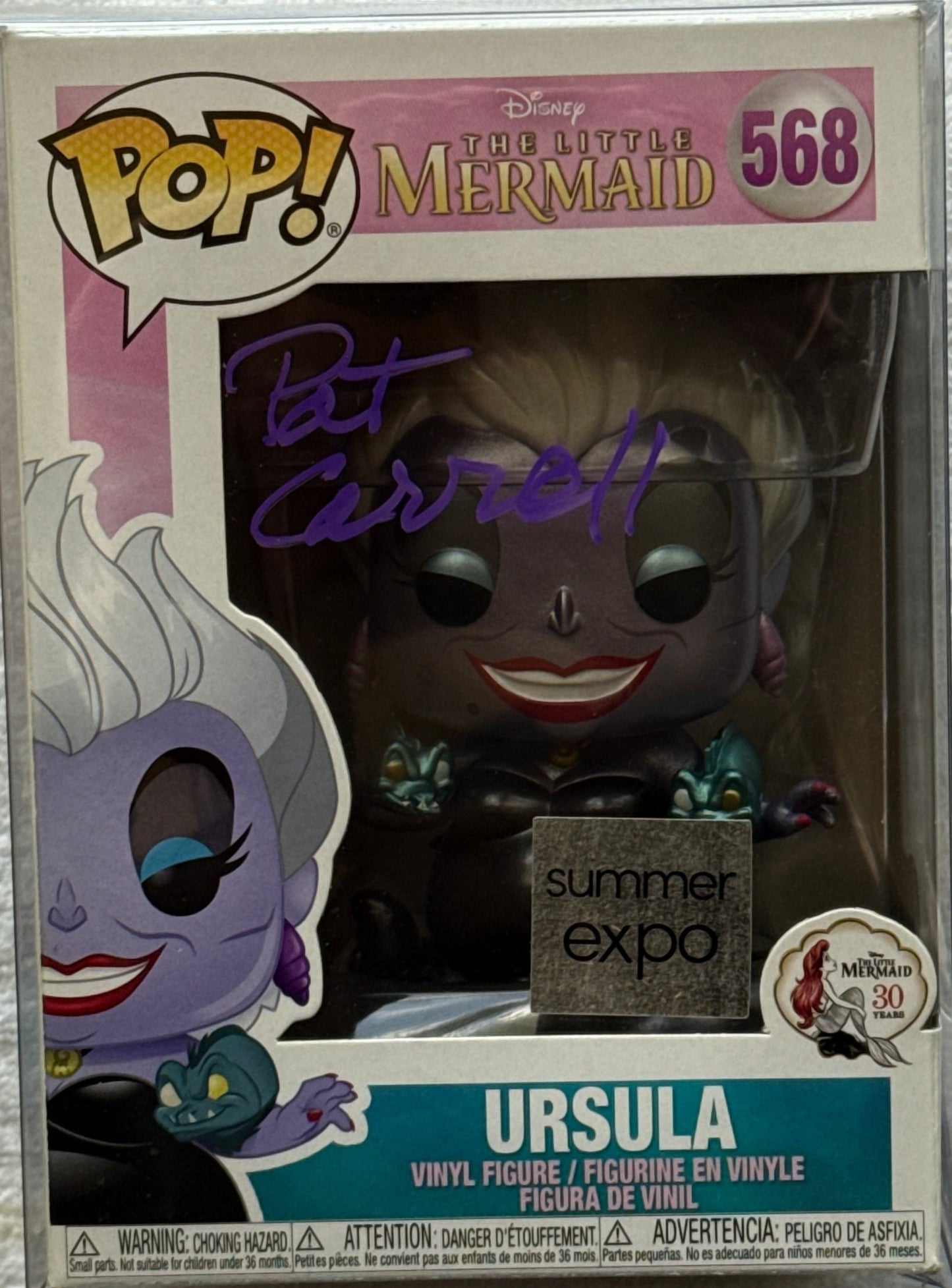 Pat Carroll "The Little Mermaid" signed Funko POP