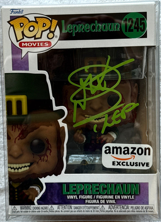 Warwick Davis "Leprechaun" signed Funko Pop
