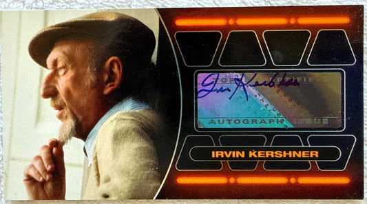 Irvin Kershner "Star Wars The Empire Strikes Back" signed TOPPS trading card