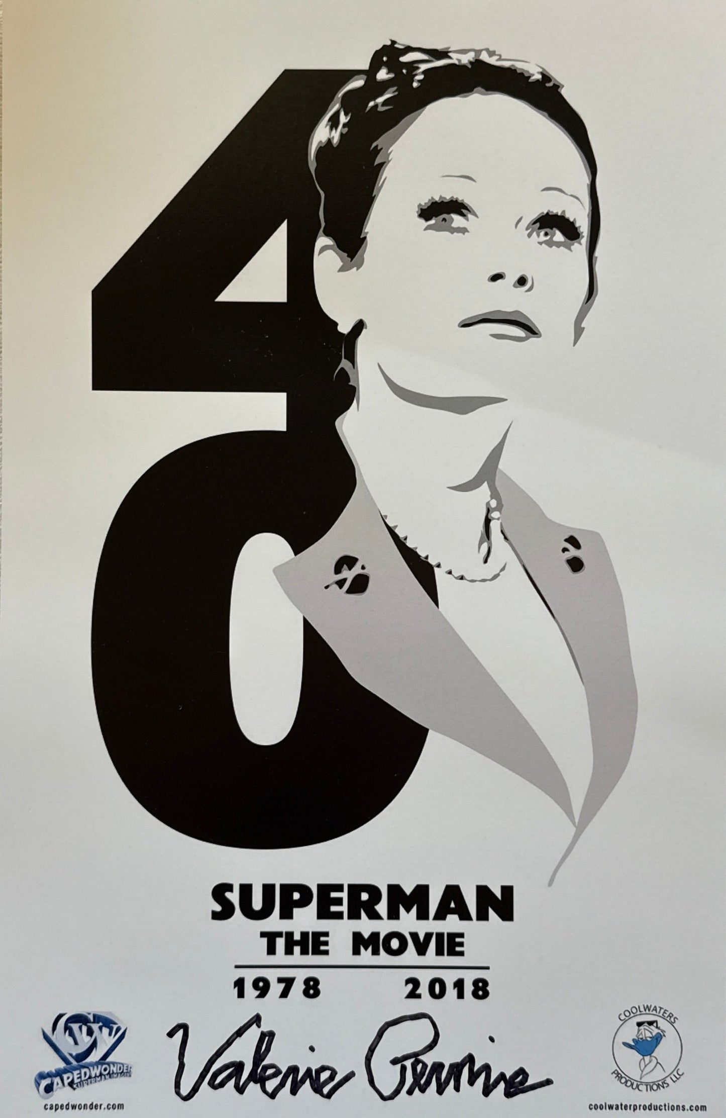Valerie Perrine "SUPERMAN The Movie" signed 11x17 limited edition art