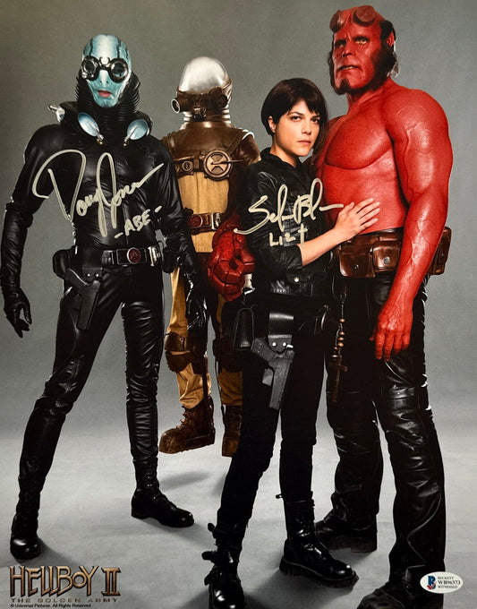 Doug Jones & Selma Blair "HELLBOY II The Golden Army" dual signed 11x14 photo