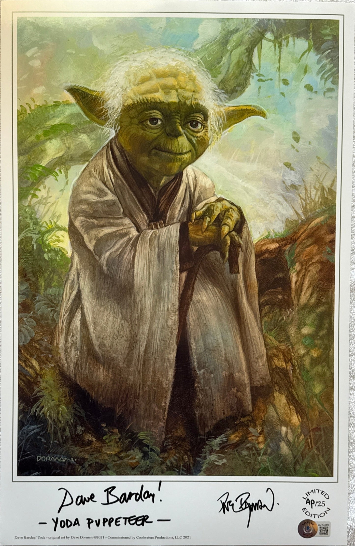 Dave Barclay & Dave Dorman "Star Wars The Empire Strikes Back" signed 11x17 limited edition art giclee - ARTIST PROOF