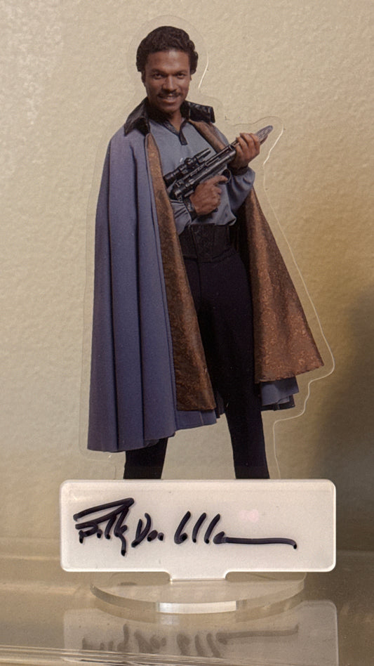 Billy Dee Williams "Star Wars The Empire Strikes Back" signed table-top acrylic display